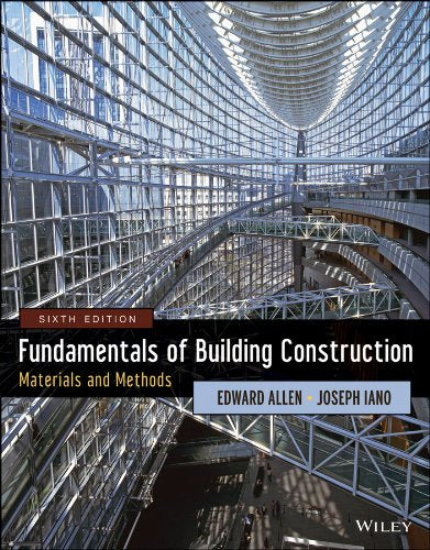 Fundamentals of Building Contruction: Materials & Methods