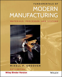 Fundamentals of Modern Manufacturing: Materials, Processes & Systems